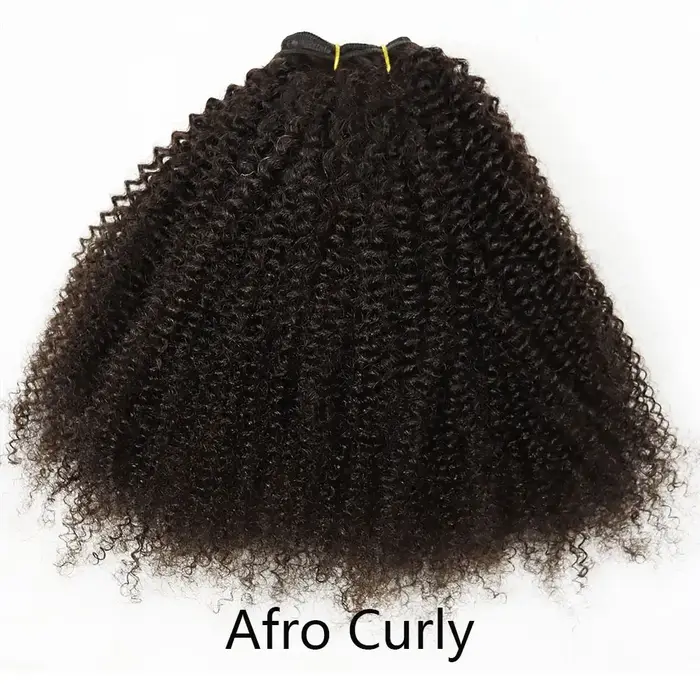 Cheveux vierges crus brésiliens 4B Afro crépus bouclés armure paquets couleur naturelle 4C