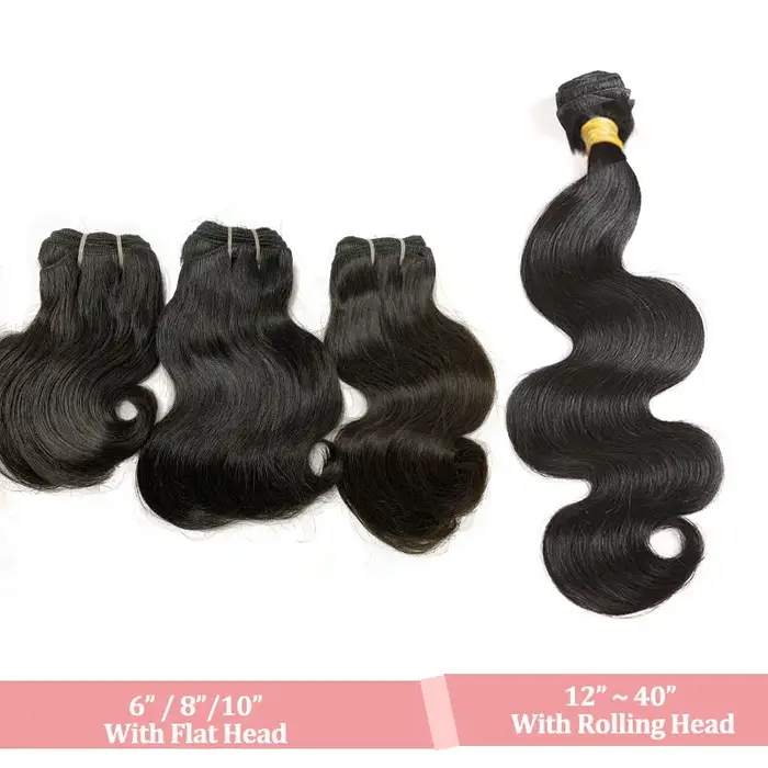 Tissage en lot brésilien naturel Body Wave, couleur naturelle, cheveux vierges crus, 8 à 34 pouces, 