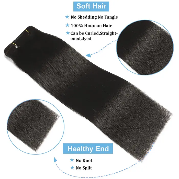 Extensions de cheveux à clipser