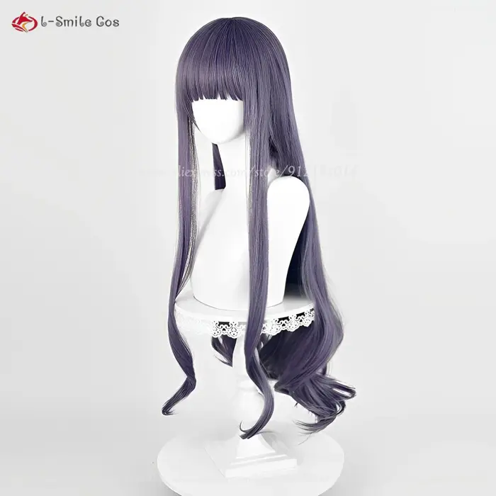 Perruque de Cosplay synthétique Tomoyo Daidouji
