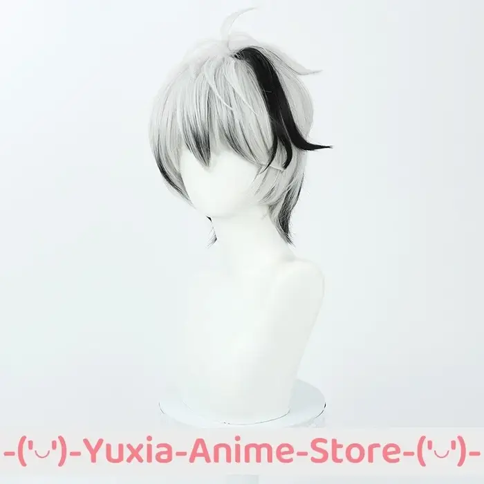 OCALOID V FLOWER V4 Cosplay perruque noir blanc Anime jeu Roleplay fête Costume accessoire perruques cheveux synthétiques fibre résistante à la chaleur