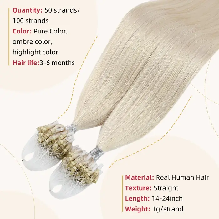 Moresoo-Extensions de Cheveux Micro Boucle