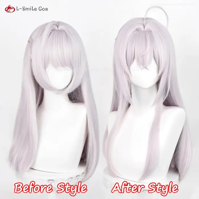 Anime Alisa Mikhailovna Kujou Cosplay perruque 60 cm gris rose perruques Alya