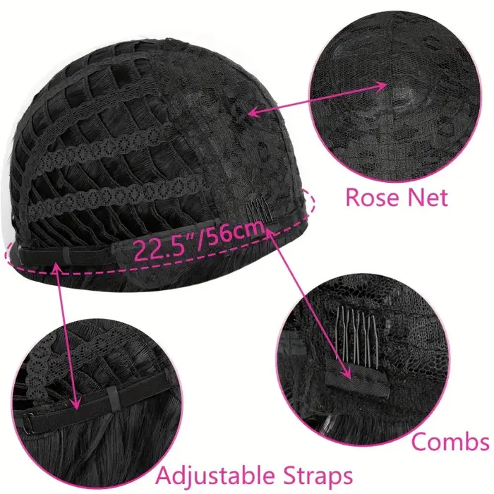 Perruque pour hommes 20 "de long