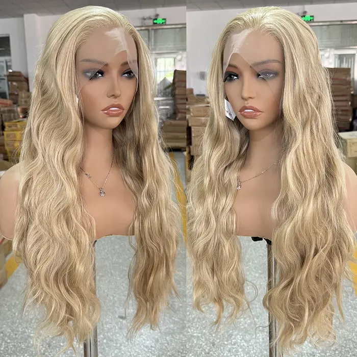 Perruque Lace Front Wig synthétique Blonde mixte 613