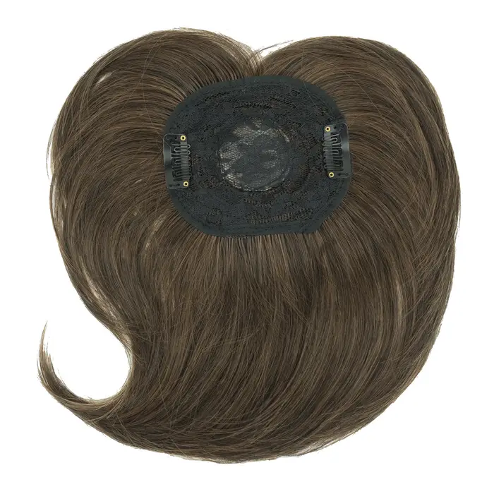 Soowee cheveux synthétiques Topper avec frange Invisible 3D cheveux toupet postiches fermetures de c