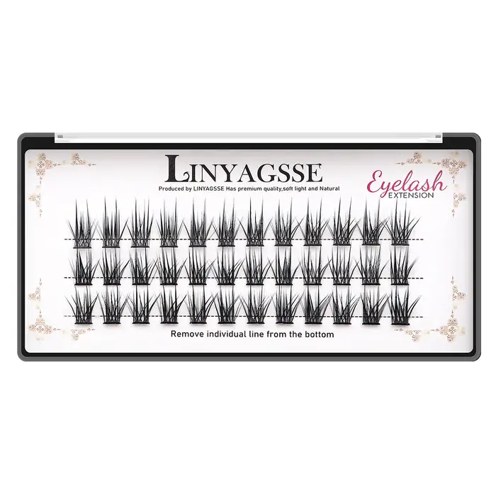 LINYAGSSE LN2350 L Curl Super Cluster Extension de cils