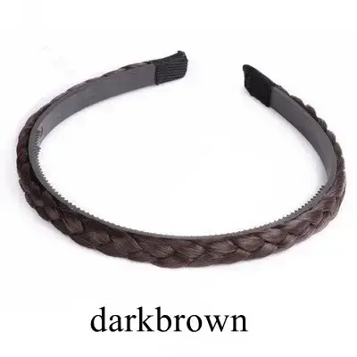 Nouvelles femmes Vintage perruque bandeaux tresses filles Style bandeau bandeau perruque cheveux acc