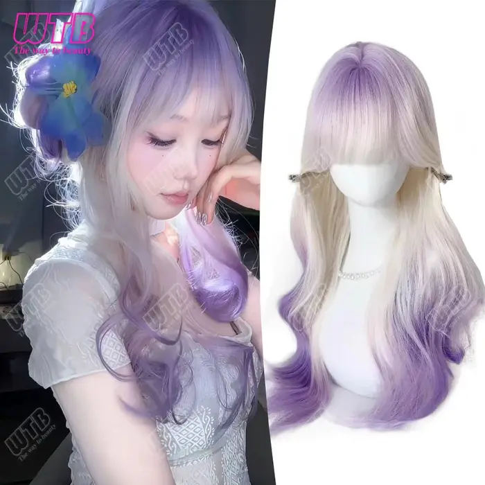Perruque synthétique longue bouclée pour femme