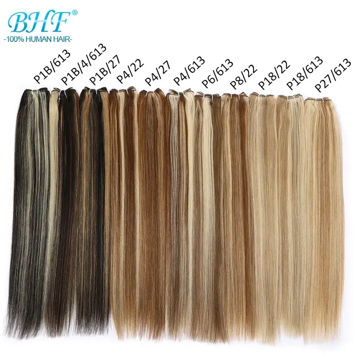 Bundles de cheveux humains raides en surbrillance