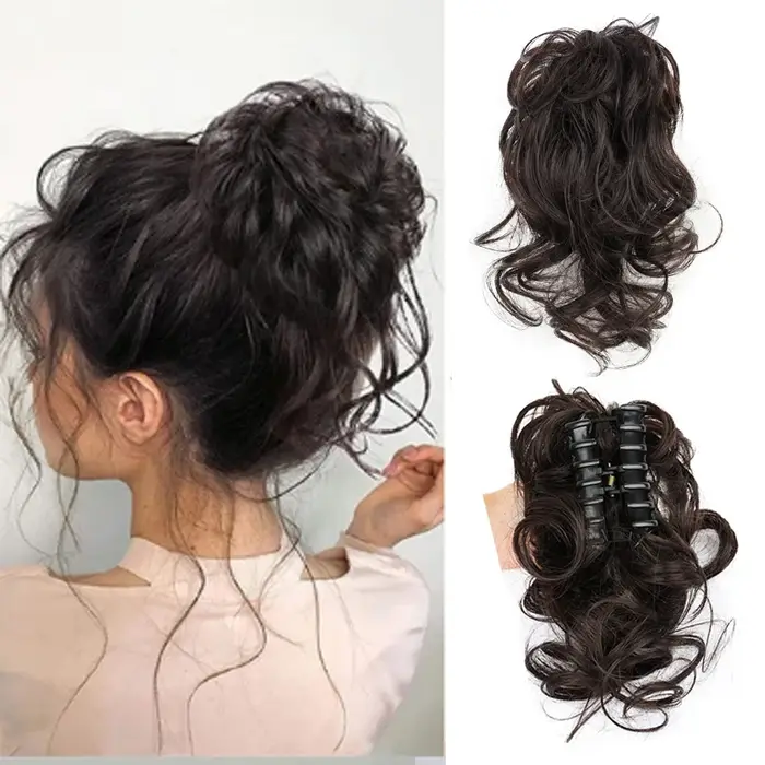 Chignon synthétique désordre