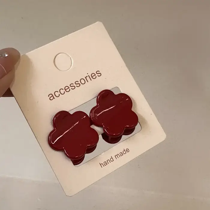 Pinces à cheveux rouges pour femmes