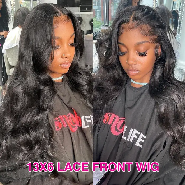 Perruque Lace Front Wig Body Wave Brésilienne Naturelle, Cheveux Sans Colle, HD, 13x4, 13x6, 28 30 3