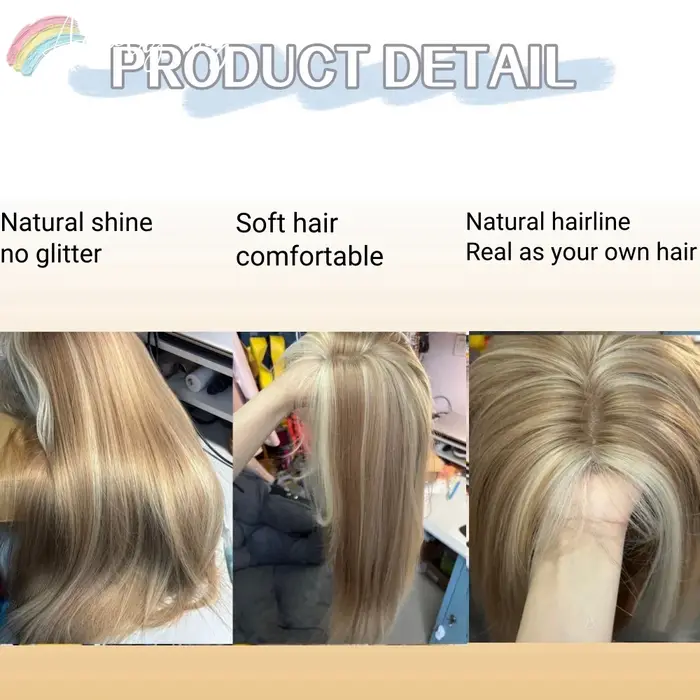 Perruque Blonde pour femmes longue ligne droite