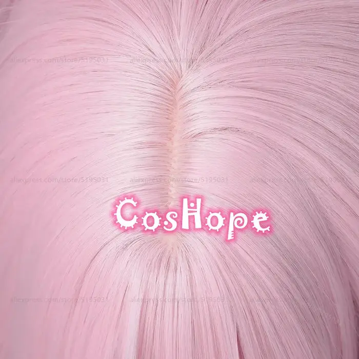 Luka Cosplay perruque 100 cm longue droite rose