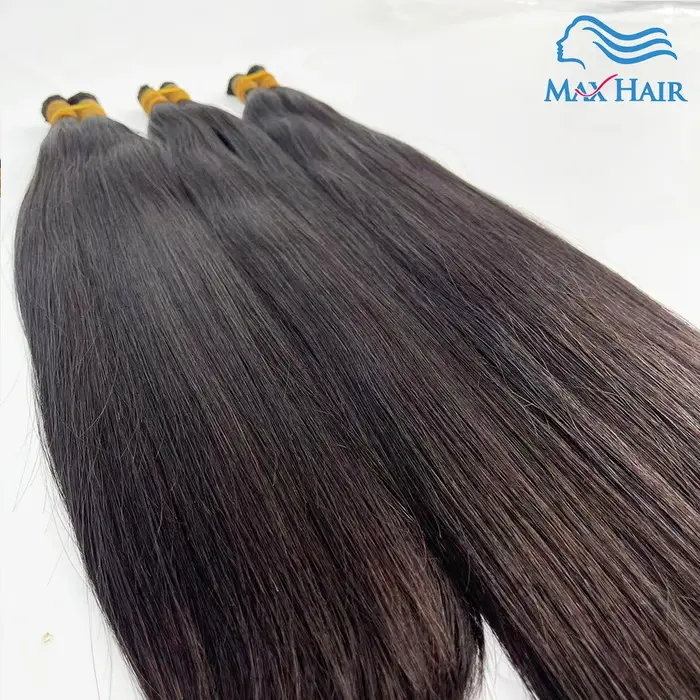 Double dessiné cheveux humains en vrac pour tressage droit Vietnam indien vendeur