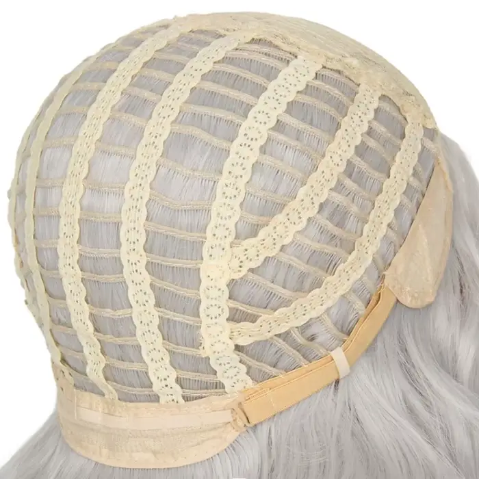 HAIRJOY cheveux synthétiques femmes perruques courtes classiques couches perruque grise bouclée