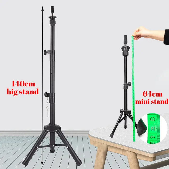 Alileader nouveau 140Cm/64Cm support de perruque trépied