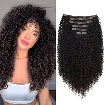 Extension Capillaire Synthétique à Clips pour Femme