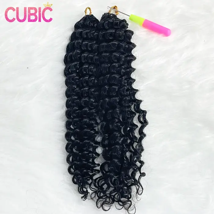 Extensions de tresses au crochet en cheveux humains vierges bruts, bouclés crépus style bohème, pré-