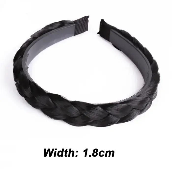 Twist perruque bandeaux pour femmes larges tresses en arête de poisson bandeaux à la main tête cerce