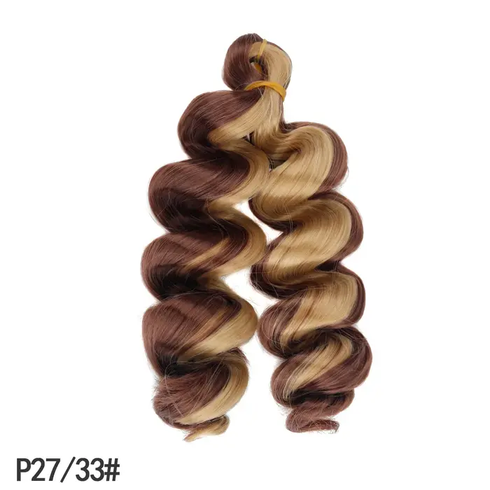 Extensions de cheveux synthétiques bouclés à la française
