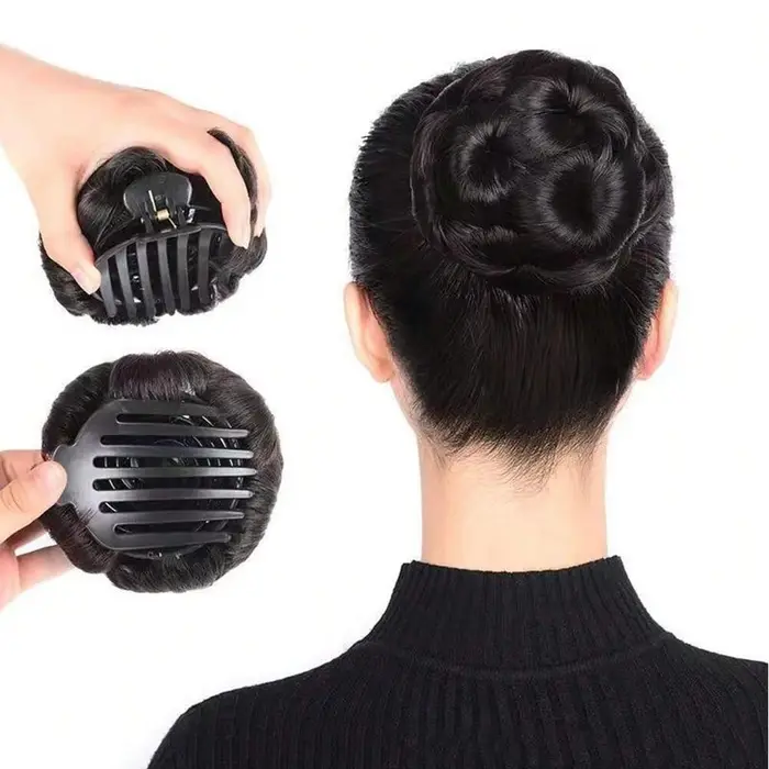 Pince à cheveux synthétique en forme de fleur
