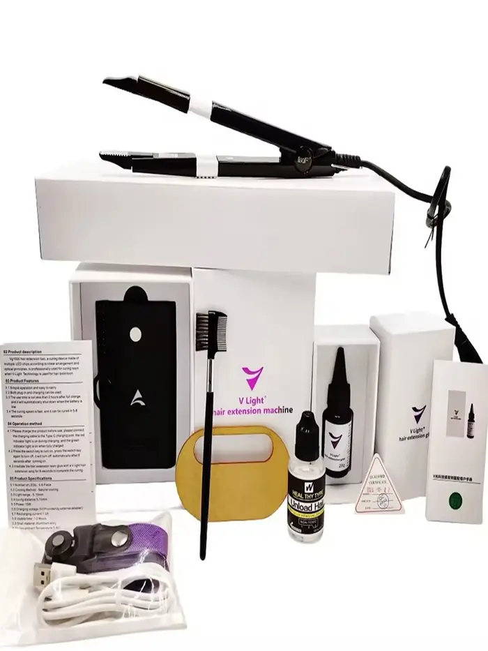 Kit de Machine d'extension de cheveux légère en V