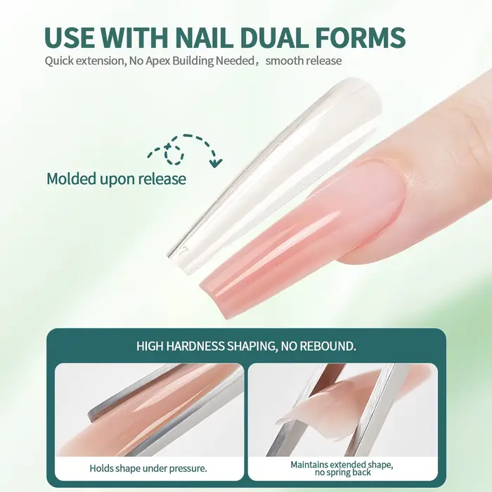 Nailpop 30/100g Gel dur laiteux lisse UV Gel pour ongles pour Extension rapide longue durée tremper le constructeur d'ongles Gel Nail Art manucure