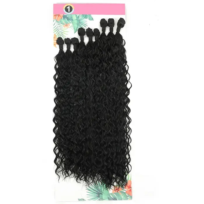 Faisceaux de cheveux synthétiques bouclés pour femmes, extensions de cheveux, fibres de cheveux, tis