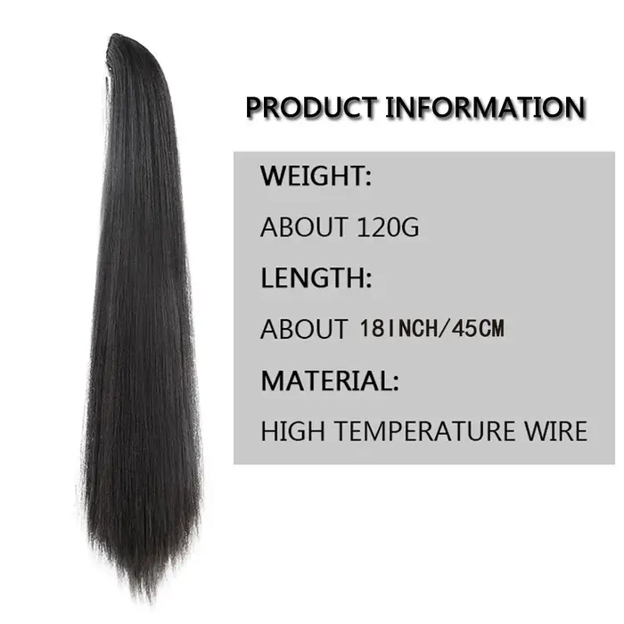 Extensions de cheveux synthétiques à pince