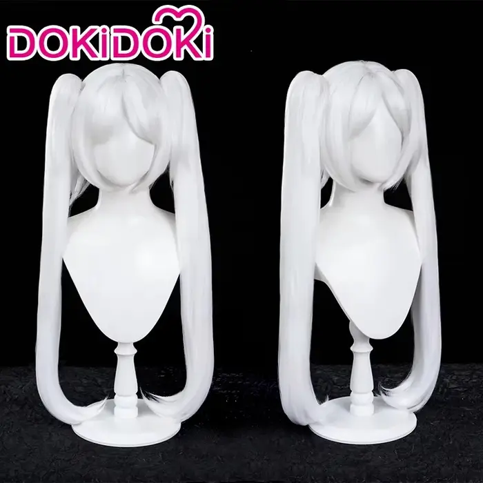 Perruque Frieren pour cosplay d'anime DokiDoki