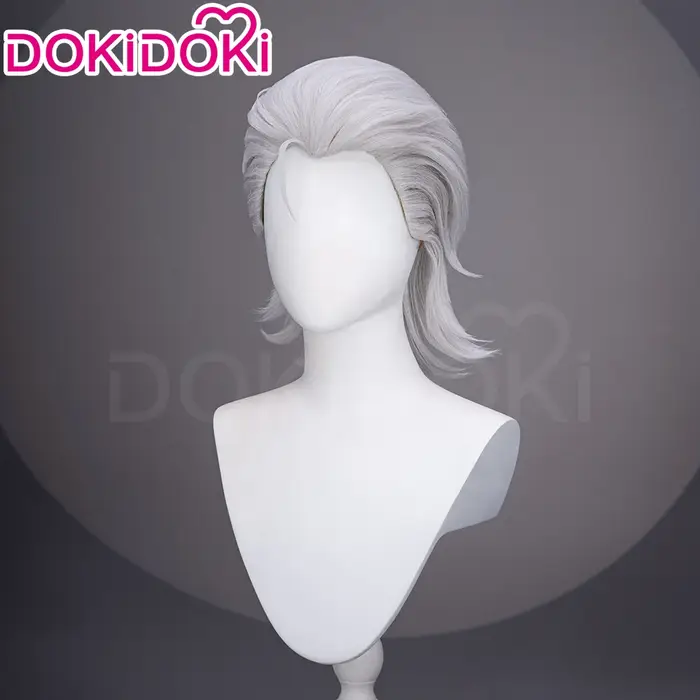 En STOCK belle X Lin Ling perruque Anime TO BE HERO X Cosplay DokiDoki hommes 30 cm noir gris cheveux