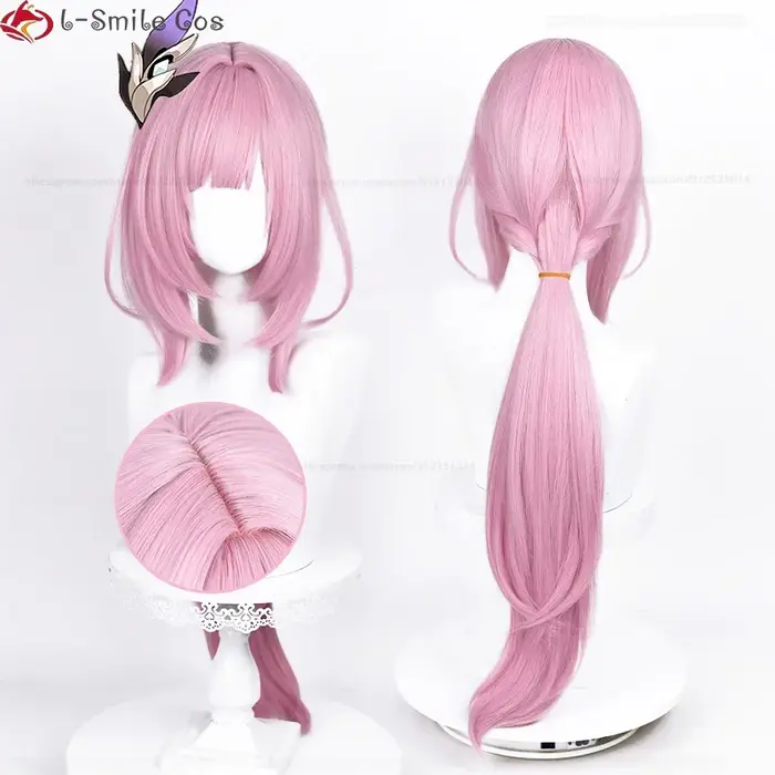 Elysia Cosplay perruque longue rose blanc perruques pour femmes Costumes