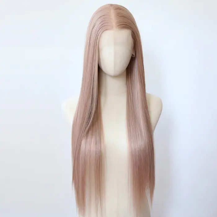 Perruque Lace Front Wig synthétique Rose