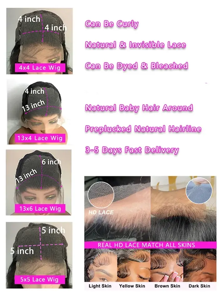 Perruque Lace Front HD 13x6 en cheveux humains, 30 pouces, Perruque Lace Frontal 13x4, couleur marro