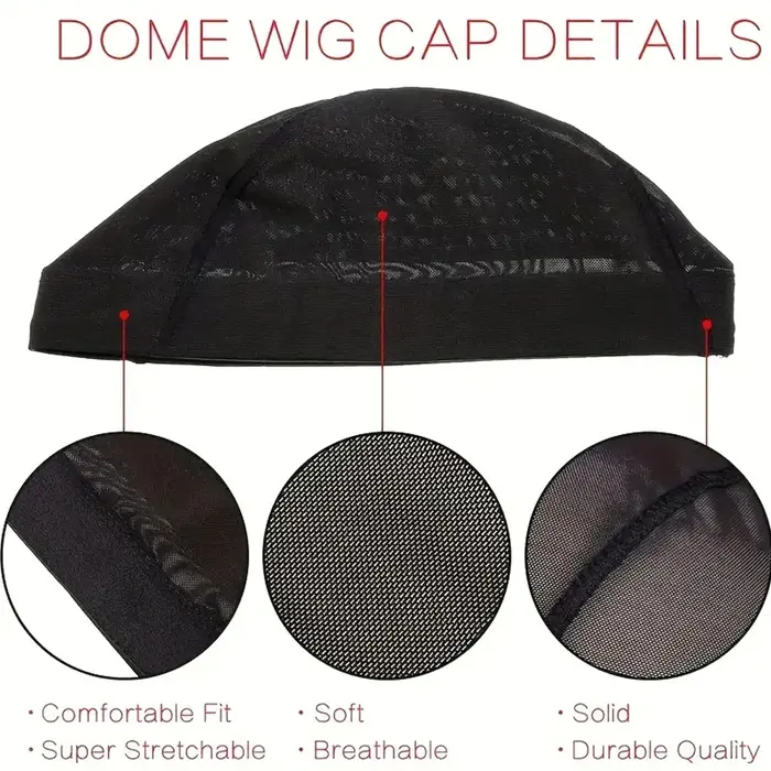 Bonnet de perruque en maille Spandex, dôme, plus facile à coudre dans les cheveux, bonnet de tissage
