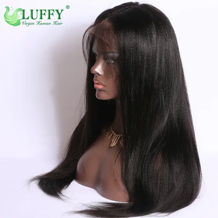 Perruques Full Lace Light Yaki avec Baby Hair