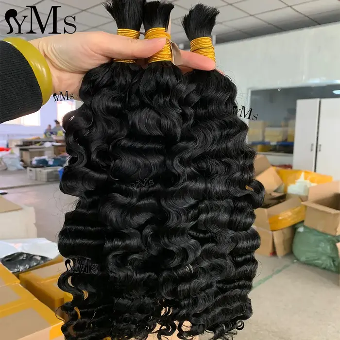 Cheveux humains en vrac pour tresser des extensions