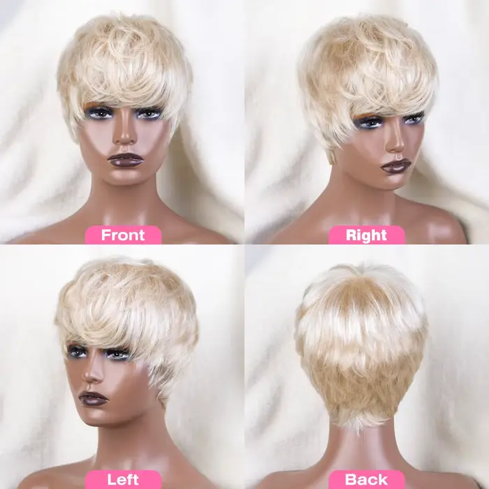 Perruque Bob Brésilienne Naturelle avec Frange