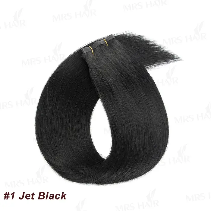 Bundles de cheveux humains de trame d'unité centrale, bande longue invisible, vrais cheveux naturels