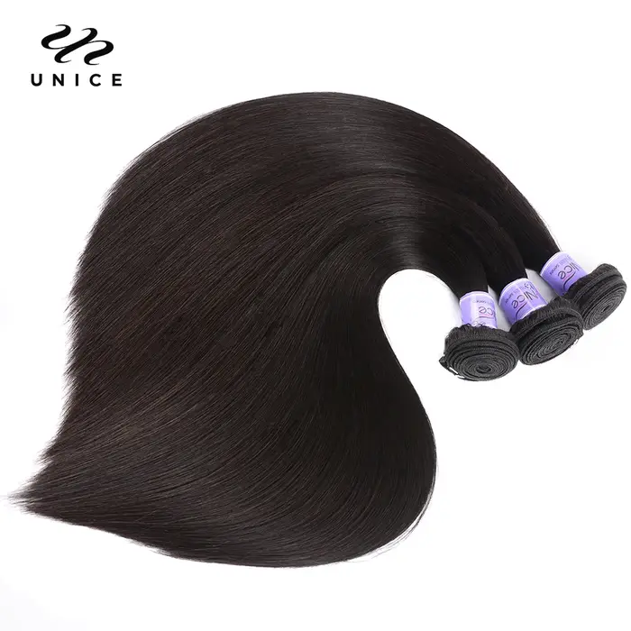 Tissage en lot malaisien naturel – UNice Kysiss Series, cheveux vierges, couleur naturelle, 8-30 pou