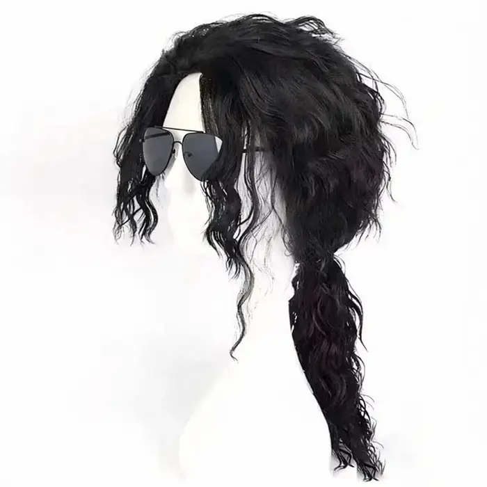 Perruque noire bouclée style Michael Jackson