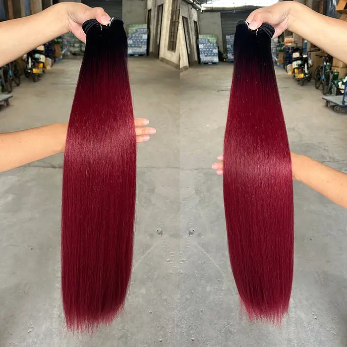 Extensions de cheveux synthétiques lisses Bio