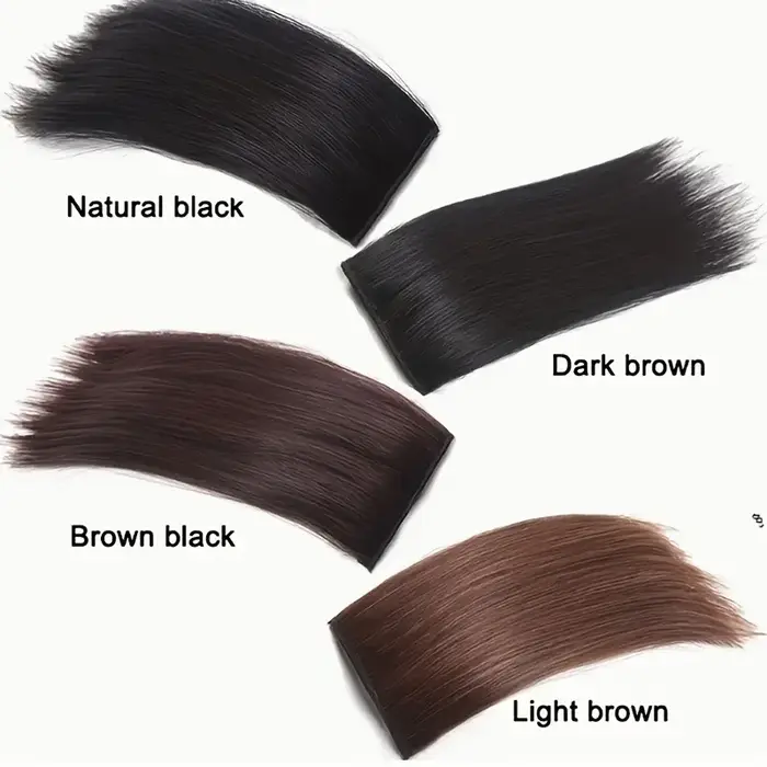 Extensions capillaires synthétiques à clipser de 10 cm