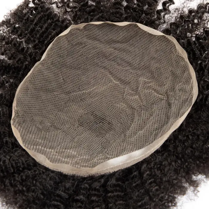 Perruque Afro pour hommes perruques toupet de haute qualité