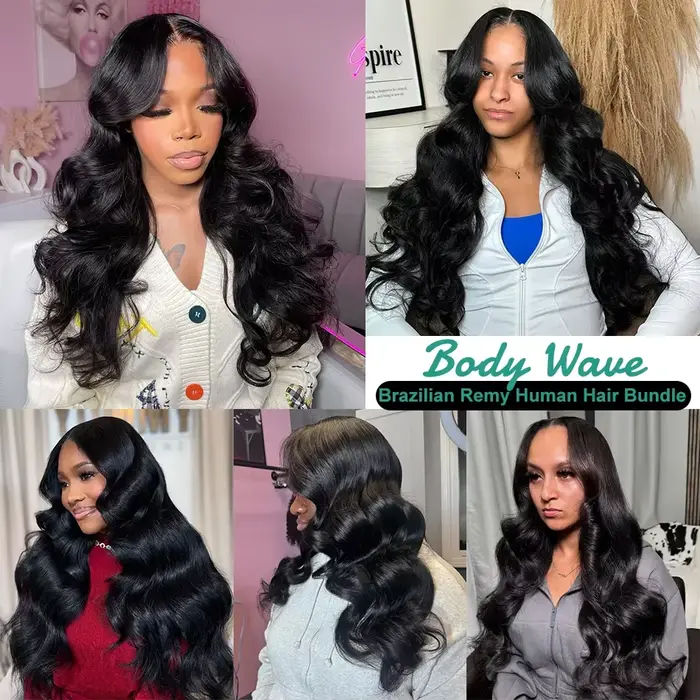 Extensions de cheveux naturels brésiliens 12A, 40 pouces, ondulés, 3 ou 4 paquets, cheveux Remy, ond