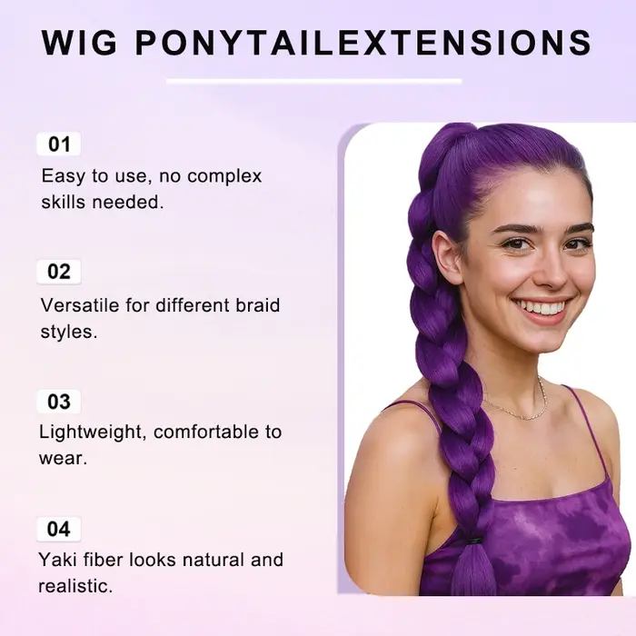 Extension de queue de cheval de Style Clip pour femmes avec pince à griffes-tresse moelleuse instantanée