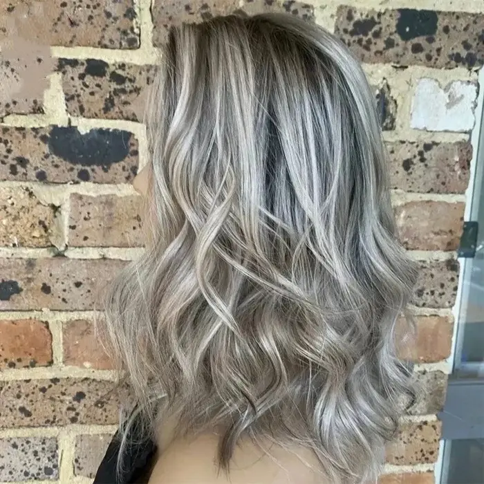 Perruque Lace Front Wig synthétique HD ombrée