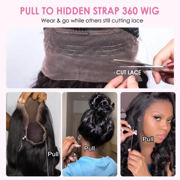 Perruque Lace Front Wig naturelle sans colle